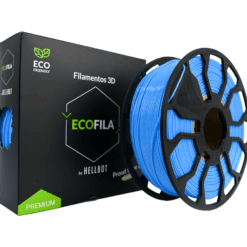 CELESTE CON CARRETEL PLA HELLBOT Filamento 3D 1,75mm x 1KG ECOFILA 3616