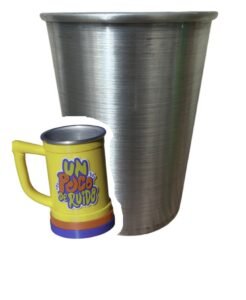 MOD1 500ML LABIO FINOS VASO UN POCO DE RUIDO 500ML SIN STL (SOLO VASO DE ALUMINIO SIN PIEZAS IMPRESAS)ALUMINIO,(LAS MEDIDAS PUEDEN VARIAR)
