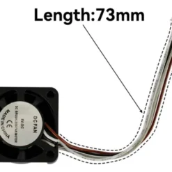 Ventilador Hotend Doble Rodamiento 2510 5v 0.2a Bambu Lab X1-1C-1E generico 32853 C16