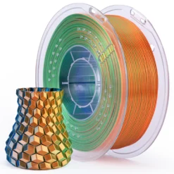 AZUL VERDE NARANJA SILK PLA Elegoo Filamento  -1.75mm-1KG 50.203.0337