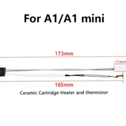 Kit de calentamiento termistor generic compatible con Bambu Lab A1 A1 mini 6001 C10