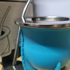 Turquesa MATE LASERABLE con bombilla acero inoxidable
