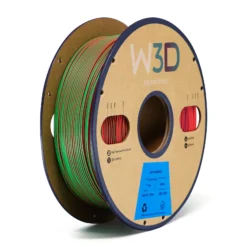 MATTE TRICOLOR ROJO-AZUL-VERDE (Red-Blue-Green) PLA W3D FILAMENTO 3D 1.75MM 1KG 0104010